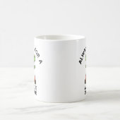 Süßer grüner Dinosaurier Kaffeetasse (Mittel)