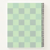 Süßer grüner Dinosaurier-Wasserfarben-Kinder-Schul Notizblock (Rückseite)