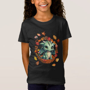 Süßer grüner Drache „Autismus großartiger Herbst“ T-Shirt