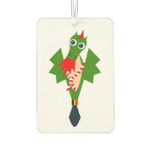 Süßer grüner Drache von Doudou Autolufterfrischer (Rückseite)