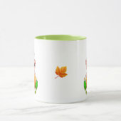 Süßer grüner Elf mit Kürbis Tasse (Zentrum)