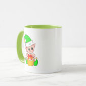 Süßer grüner Elf Tasse (Vorderseite Links)