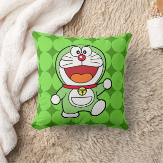 Süßer grüner Mini-Doraemon-Anime Kissen