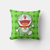 Süßer grüner Mini-Doraemon-Anime Kissen (Vorderseite)