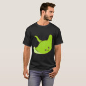 Süßer grüner Stachelrochen T-Shirt (Vorne ganz)