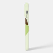 Süßer grüner Uhu iPhone Hülle (Linke Seite)
