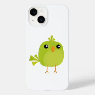 Süßer grüner Vogel-Cartoon Case-Mate iPhone 14 Hülle