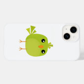 Süßer grüner Vogel-Cartoon Case-Mate iPhone Hülle (Rückseite (Horizontal))