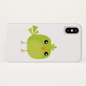 Süßer grüner Vogel-Cartoon Case-Mate iPhone Hülle (Rückseite (Horizontal))