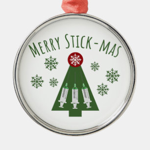 Süßer grüner Weihnachtsbaum für Phlebotomiker Ornament Aus Metall
