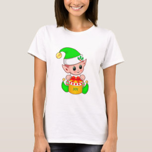 Süßer grüner Weihnachtself T-Shirt