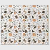 Süßer Gruseliger Halloween-Gruß Geschenkpapier (Flach)