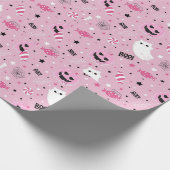 Süßer Gruseliger Halloween-Gruß  Geschenkpapier (Ecke)