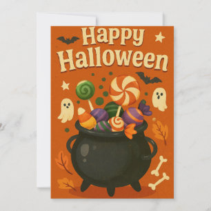 Süßer gruseliger Halloween-Tag  Feiertagskarte