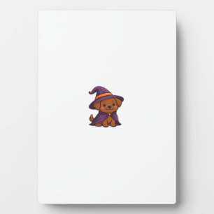 Süßer gruseliger Hund � Kawaii Halloween Welpe Cla Fotoplatte