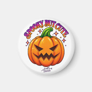 Süßer gruseliger Kürbis Halloween-Rundmagnet Magnet