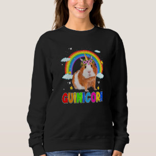 Süßer Guinicorn Meerschweinchen Regenbogen Einhorn Sweatshirt