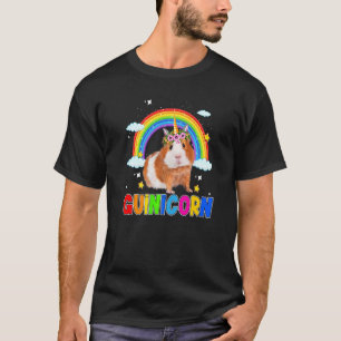 Süßer Guinicorn Meerschweinchen Regenbogen Einhorn T-Shirt