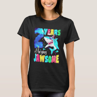 Süßer Hai Geburtstag 2 Jahre alte Jungen Mädchen 2 T-Shirt