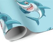 Süßer Hai Geschenkpapier (Rolleneckpunkt)