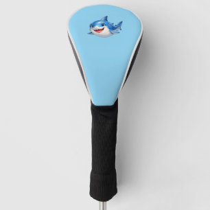 Süßer Hai mit großen Augen Glückliches Meeres-Tier Golf Headcover