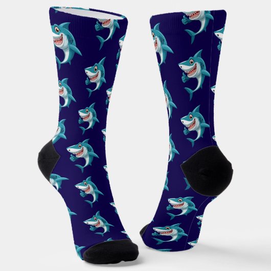 Süßer Hai Socken (Gewinkelt)