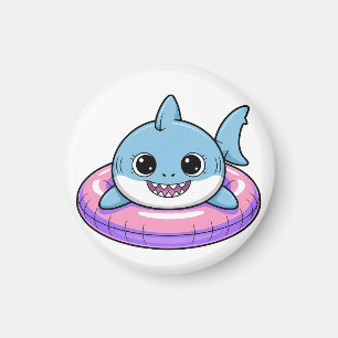 Süßer Haibaby mit Schwimmhilfe Kinder Magnet