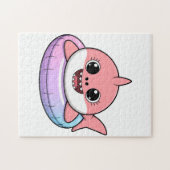 Süßer Haibaby mit Schwimmhilfe | Kinder Puzzle (Horizontal)