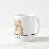 Süßer halbrealistischer Pomeranian Full Wrap 11oz  Kaffeetasse (VorderseiteRechts)