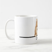 Süßer halbrealistischer Pomeranian Full Wrap 11oz  Kaffeetasse (Links)