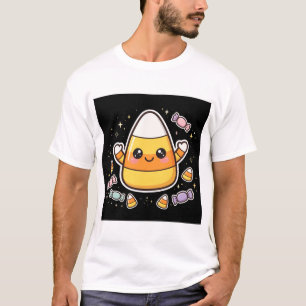 Süßer Halloween-Candy-Corn-Charakter T-Shirt