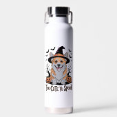 Süßer Halloween-Corgi mit Hexenhut Trinkflasche (Vorne)