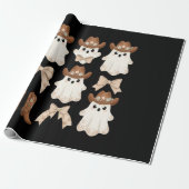 Süßer Halloween-Cowboy-Geist Geschenkpapier (Ungerollt)