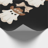 Süßer Halloween-Cowboy-Geist Geschenkpapier (Ecke)