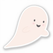 Süßer Halloween-Geist-Aufkleber Aufkleber (Vorderseite)