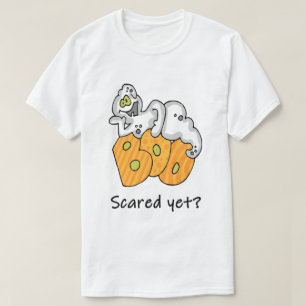 Süßer Halloween-Geist Boo Schon Erschrocken Lustig T-Shirt
