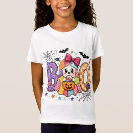 Süßer Halloween-Geist BOO Watercolor Kinder Sublim T-Shirt