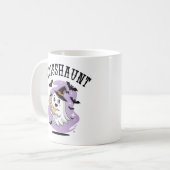 Süßer Halloween-Geist-Croissant-Spuk Kaffeetasse (Vorderseite Links)