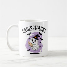 Süßer Halloween-Geist-Croissant-Spuk