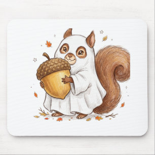 Süßer Halloween-Geist-Eichhörnchen Favor Classic Mousepad