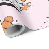 Süßer Halloween-Geist Geschenkpapier (Rolleneckpunkt)