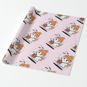 Süßer Halloween-Geist Geschenkpapier (Ungerollt)