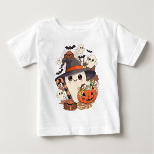 Süßer Halloween-Geist im Kawaii-Stil Baby T-shirt