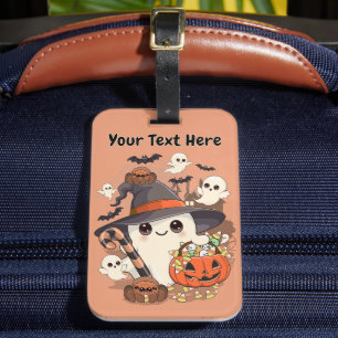 Süßer Halloween-Geist im Kawaii-Stil Gepäckanhänger