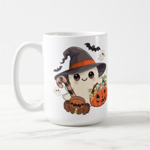 Süßer Halloween-Geist im Kawaii-Stil Kaffeetasse