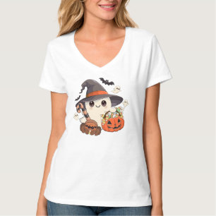Süßer Halloween-Geist im Kawaii-Stil T-Shirt