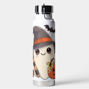 Süßer Halloween-Geist im Kawaii-Stil Trinkflasche