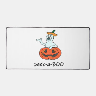 Süßer Halloween-Geist Jack O Lantern Versteckspiel Schreibtischunterlage