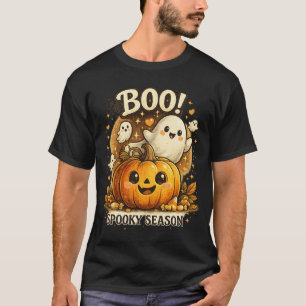 Süßer Halloween-Geist-Kürbis BOO Gruselige Saison T-Shirt