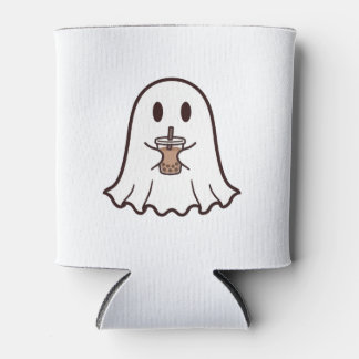Süßer Halloween-Geist mit Boba Dosenkühler